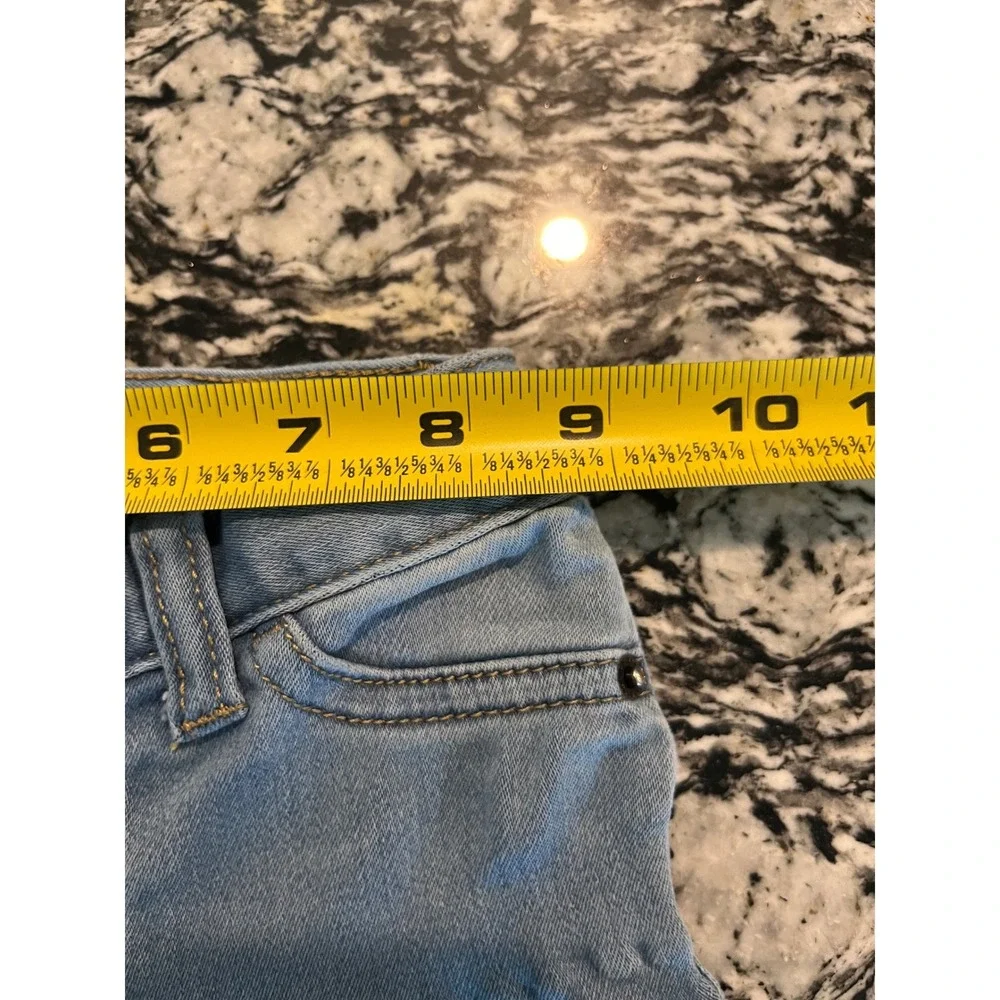 Cat & Jack Baby Girls Unicorn Jeggings Light‎ Wash Denim Jeans 18M Rainbow Knee
